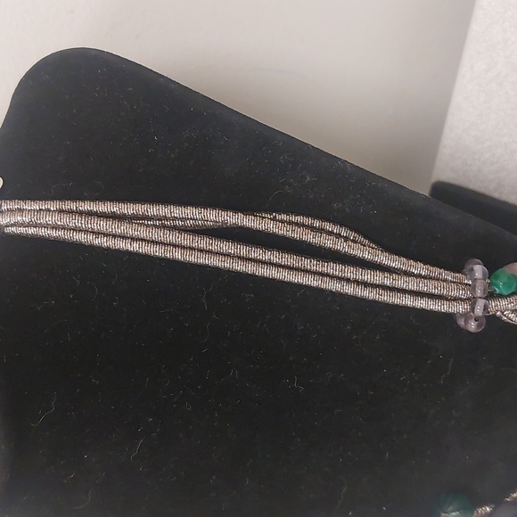 Chico's Multicolor Chunky Beaded Statement Bib DrapeNecklace - Picture 6 of 17